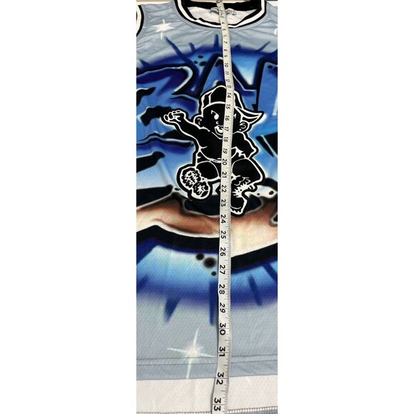 Bad Boy Records Men's Headgear Classics Embroidered Basketball Jersey Blue 2XL - Picture 10 of 12